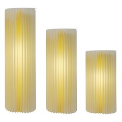 3pcs Foldable Cardboard Columns Display Cylinder Flowers Stand for Wedding Decor