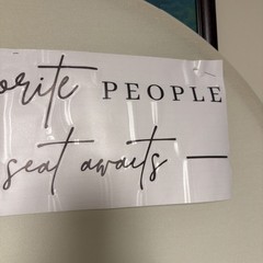 Wedding Seating Chart Decal Our Favorite People Mirror Vinyl/black Letters