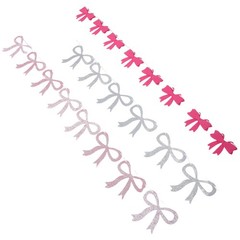 1 Set Reusable Mothers Day Bow Garland Banner Assorted Color Felt Decor