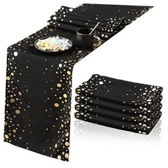 4 Pack Table Runner 12 x 108 Inch Sequin Rectangular Table Runners for