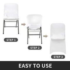 Peomeise Stretch Spandex Folding Chair Cover for Wedding Party Dining Banquet…