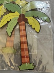 Assorted 3D Jungle Safari Animal Honeycomb Paper Decorations 7 Piece Set Shower