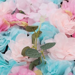 12xArtificial Flower Wall Floral Panel 60x40cm for Wedding Party Backdrop Deco