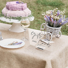 6 Pcs Clear Acrylic Wedding Signs for Reception and Ceremony 5” x 7” Wedding S