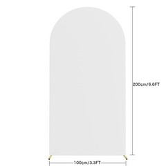 Round Top Double Sided Arch Backdrop Cover For Decorating Birthday Party Wedding