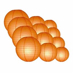 Quasimoon Round Paper Lanterns 12pcs Assorted Combo Party Pack – (12/10/8″) E…