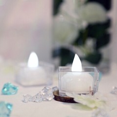 12 pcs White LED Battery Operated Floating Tealight Candles Lights Party Sale