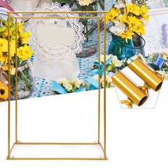 Rectangle Wedding Arch Birthday Party Metal Balloon Frame Backdrop Stand 5.9ft