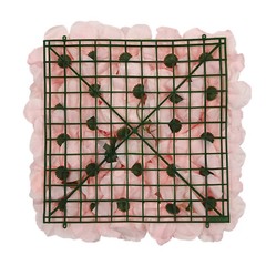 12pcs Artificial Flower Wall Background Silk Rose Mat For Wedding Backdrop Wall