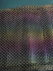 Rainbow Sparkle 6”x 8’ Diamond Mesh Wrap Roll Rhinestone Crystal Ribbon