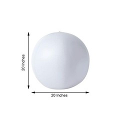 20″ ASSORTED LED Ball Orb Inflatable FLOATING POOL LIGHT Wedding Decorations