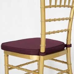 Burgundy POLYESTER CUSHION for CHIAVARI CHAIR Wedding Party Ceremony Decoration