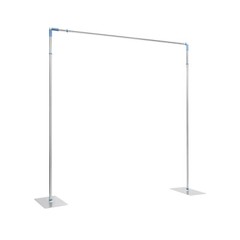 10x10ft Heavy Duty Pipe and Drape Kit Photography Backdrop Stand Telescopic Pipe