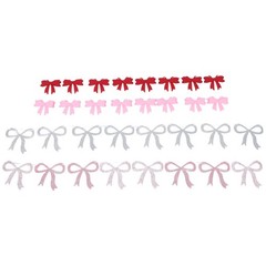 1Set Reusable Bow Garland Banner for Mothers Day Party Assorted Color Felt Decor