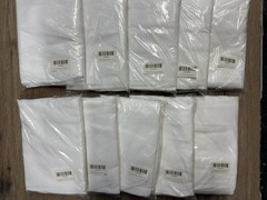 Lot of 25 White Folding Chair Covers Polyester Wedding Event Banquet Decor