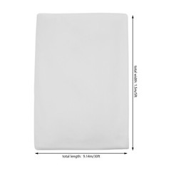 High-Quality White Chiffon Ceiling Drapes, 6 Panels (5*30 Feet Each), Perfect