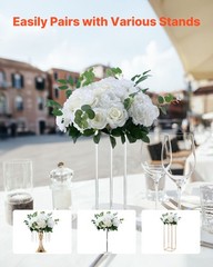 VEVOR Flower Balls Wedding Centerpieces 17.7-Inch Fake Flower Arrangement 10 PCS
