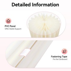 Set of 4 DIY Cardboard Flower Cake Stand Weddings Centerpiece Decoration Column
