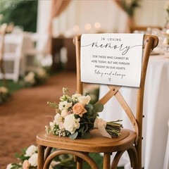 Reserved Seating Cloth Weddings Memorials Family Events Ceremony Marking New