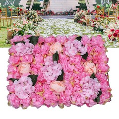 6Pcs Realistic Flower Wall Panels 60×40cm for Wedding & Party Decor