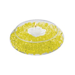 Yellow Vase Filler Beads 4oz Bag Makes 3 Gallons – Water Storing Gel