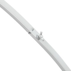 Set Of 2 White Carbon Steel Freestanding Wedding Arches 1.8 m
