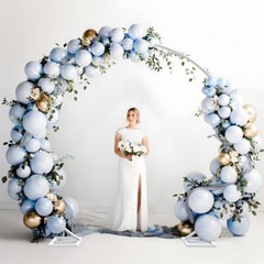 Rust-proof Round Wedding Arch Metal Hoops Backdrop Stand Gorgeous Garden Arbor