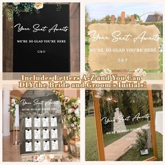 Wedding Seating Chart Stickers Wedding Sign Decals Your Seat Awaits Vinyl Dec…