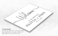 Custom Wedding Welcome Simple Sign Outdoor Indoor Wedding Sign For weddimg gift