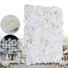 23″ x 15″ Silk Artificial Hydrangea Flower Wall Panels Wedding Decoration 6Pcs