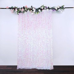 IRIDESCENT 8×8 ft Big Payette Sequined BACKDROP CURTAIN Wedding Decorations