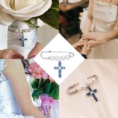 Something Blue Gift for Bride – Wedding Bouquet Charm Memorial Gifts Dress Pi…