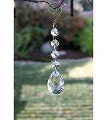 100PCS 38MM K9 Clear Crystal Prisms Ornament Suncatcher Pendant Lamp Light Parts