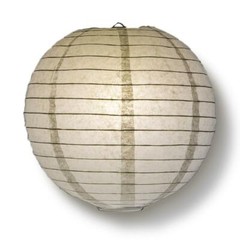 4″ Gray / Grey Round Paper Lantern, Even Ribbing, Hanging Decoration (10 Pack)