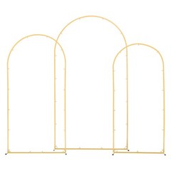 Uimoso Wedding Arch Backdrop Stand Set of 3 Metal 7.2ft 6.6ft 6ft Party Stand