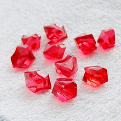 Plastic Gem Stones Nuggets Ice Rocks Table Scatter Fish Tank Vase Decor 27*20mm