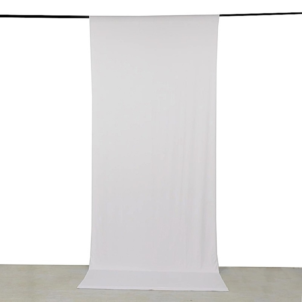 5 ft x 12 ft 4-Way Stretch Spandex Divider Backdrop Curtain Wedding Decorations