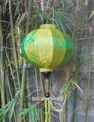 Set of 6 pcs 35cm Hoi An bamboo silk lanterns for home garden events decoration
