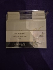 Style Me Pretty Clear Bride & Groom Signs w/ Bases, Gold Text Wedding Decor
