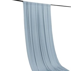 5 ft x 10 ft DUSTY BLUE 4-Way Stretch Spandex Divider Backdrop Curtain Wedding