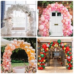 Balloon Arch Kit, 8ft Tall & 9ft Wide Adjustable Balloon Arch Frame Stand