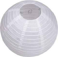 4″6″8″10″12″14″16″18 Round Paper Lanterns Lamp Wedding 8″/20CM, White