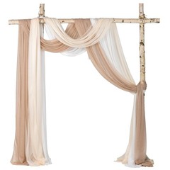 3 Panels Wedding Arch Draping Fabric, 30″x20ft Mixed Color Sheer Curtain for Cer