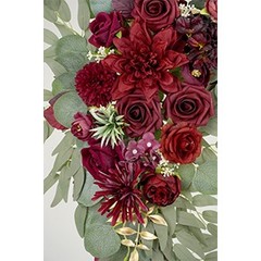Artificial Wedding Arch Flowers Kit(Pack of 3),2Pcs Artificial Flower Arch