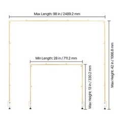 Uimoso Adjustable Table Arch Stand with Clamps for Party Decorations