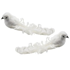 4 Pack Of Artificial Doves Foam Doves Peace Doves For Wedding Decorative / New