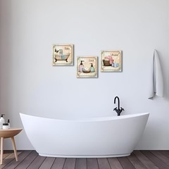 SkenoArt Bathroom Canvas Wall Art Relax Soak Unwind Quote Picture Print Vinta…