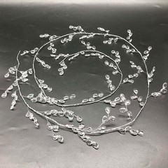 1.5M DIY Acrylic Crystal Beads Curtain Garland Branch String Party Wedding Decor