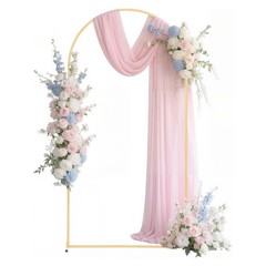 VEVOR Arch Backdrop Stand Metal Arch Backdrop Stand 6.6 x 3.3 ft for Wedding