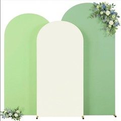 3 Set-7.2FT, 6.6FT, 6FT Arch Stand Covers Background Party Decorations 655-696